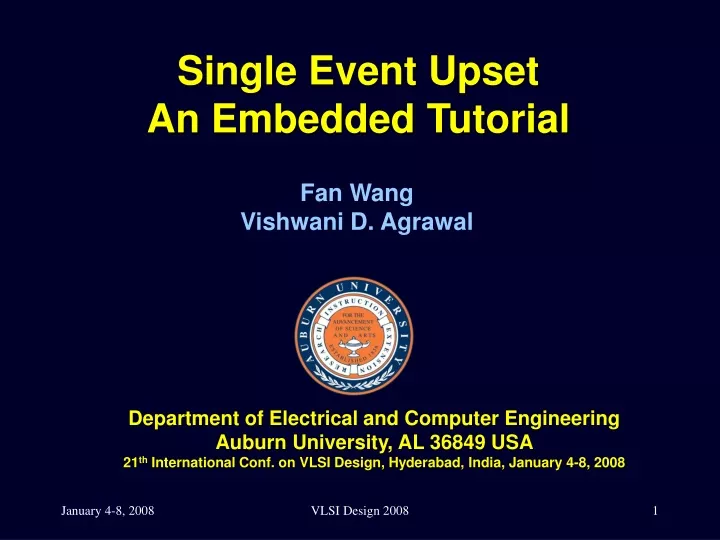 single event upset an embedded tutorial