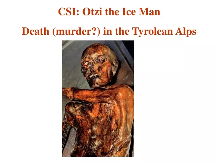 csi otzi the ice man death murder in the tyrolean