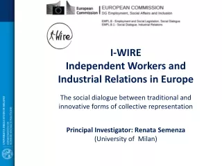 I-WIRE Independent Workers and Industrial Relations in Europe