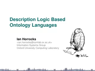 Description Logic Based  Ontology Languages