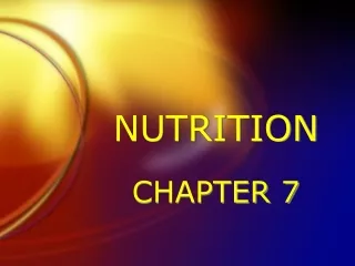 NUTRITION