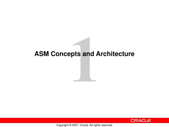 asm concepts and architecture