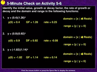 5-Minute Check on Activity  5-6
