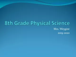 8th Grade Physical Science