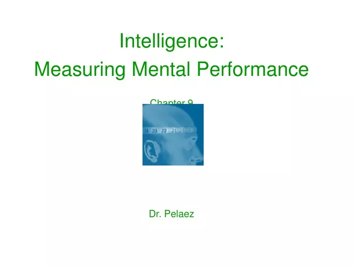 intelligence measuring mental performance chapter