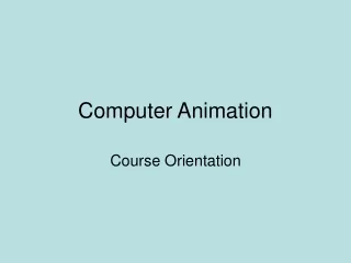 Computer Animation