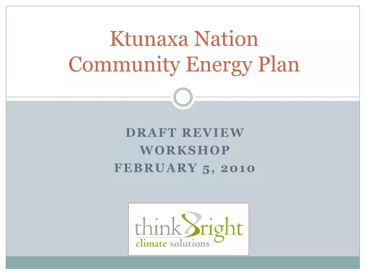 ktunaxa nation community energy plan