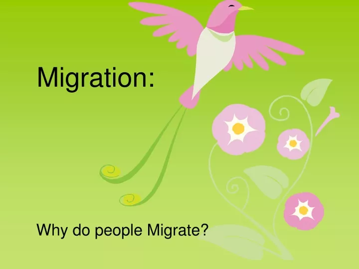 migration