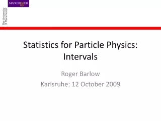 Statistics for Particle Physics: Intervals
