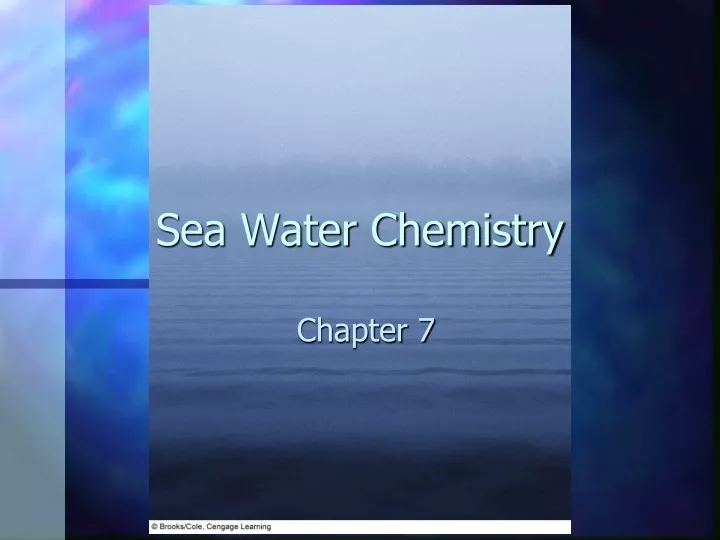 sea water chemistry