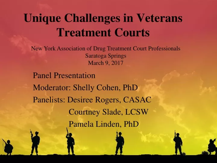 unique challenges in veterans treatment courts