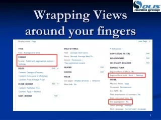 Wrapping Views around your fingers