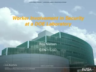 Worker Involvement in Security at a DOE Laboratory