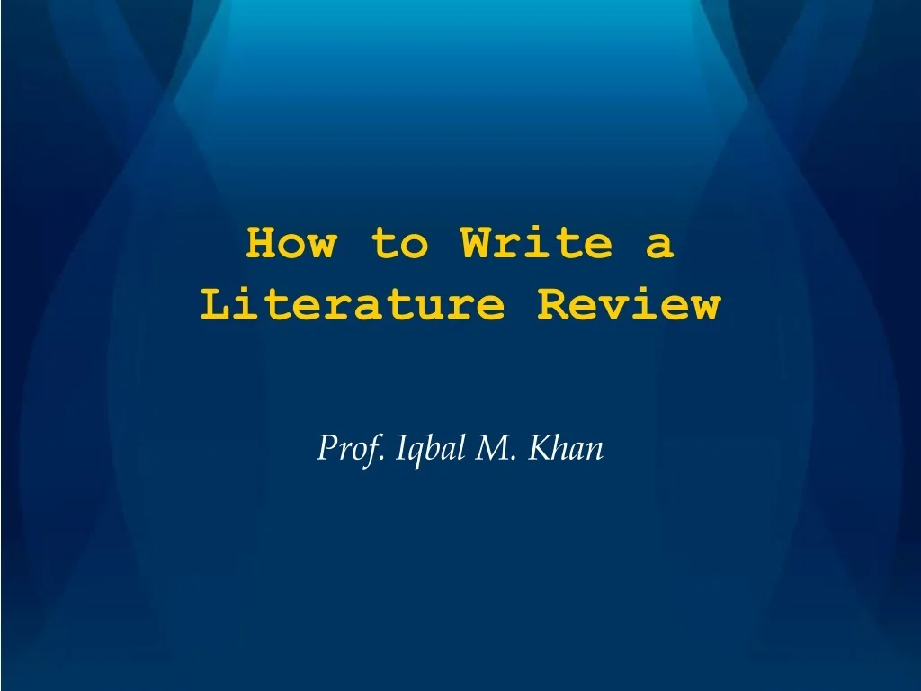 PPT - Ultimate Guide to Writing a Literature Review PowerPoint ...