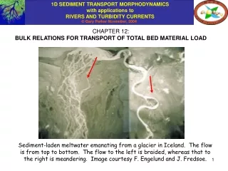 CHAPTER 12: BULK RELATIONS FOR TRANSPORT OF TOTAL BED MATERIAL LOAD