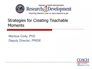 Strategies for Creating Teachable Moments