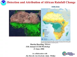 Detection and Attribution of African Rainfall Change