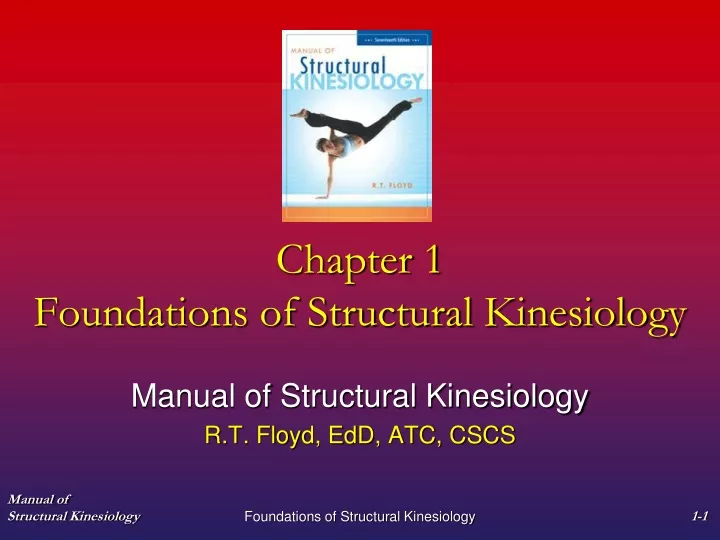 chapter 1 foundations of structural kinesiology