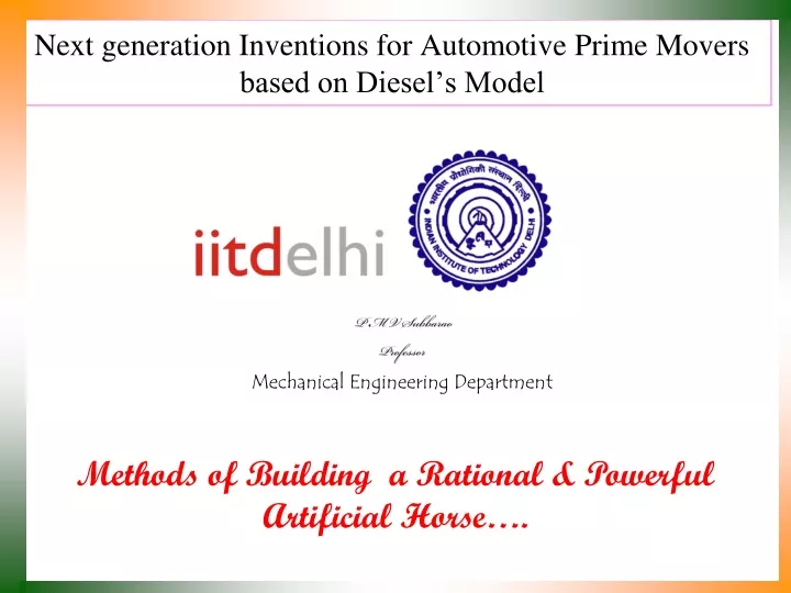 next generation inventions for automotive prime movers based on diesel s model
