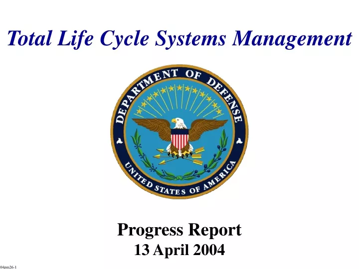 total life cycle systems management