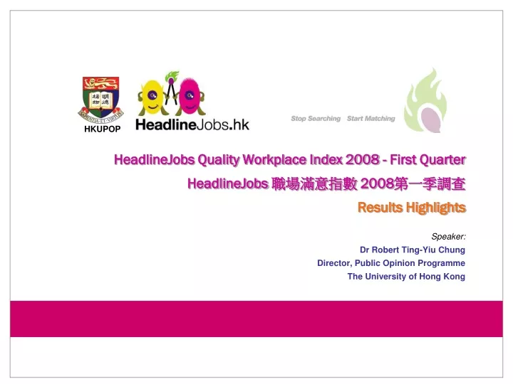 headlinejobs quality workplace index 2008 first quarter headlinejobs 2008 results highlights
