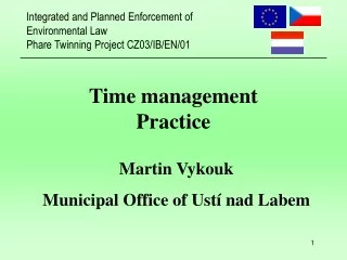 Time management  Practice