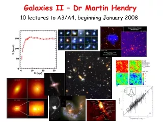 Galaxies II – Dr Martin Hendry