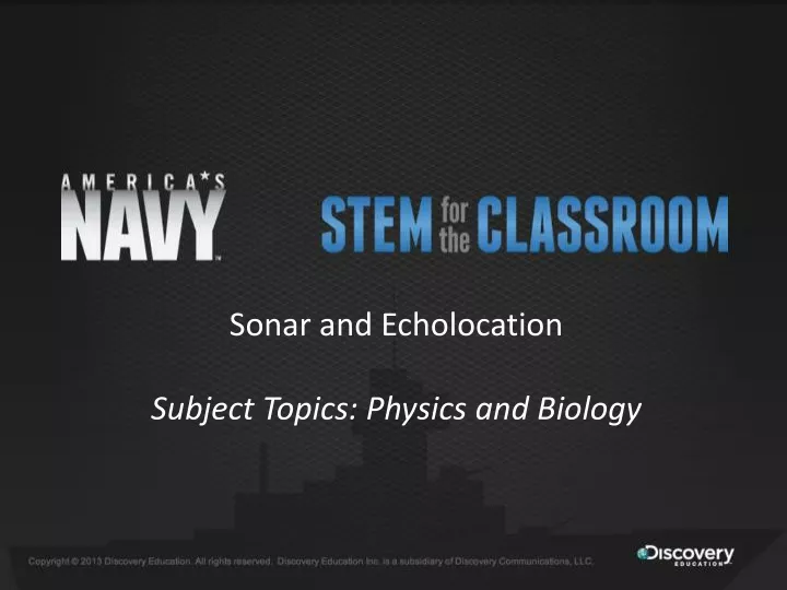 sonar and echolocation subject topics physics