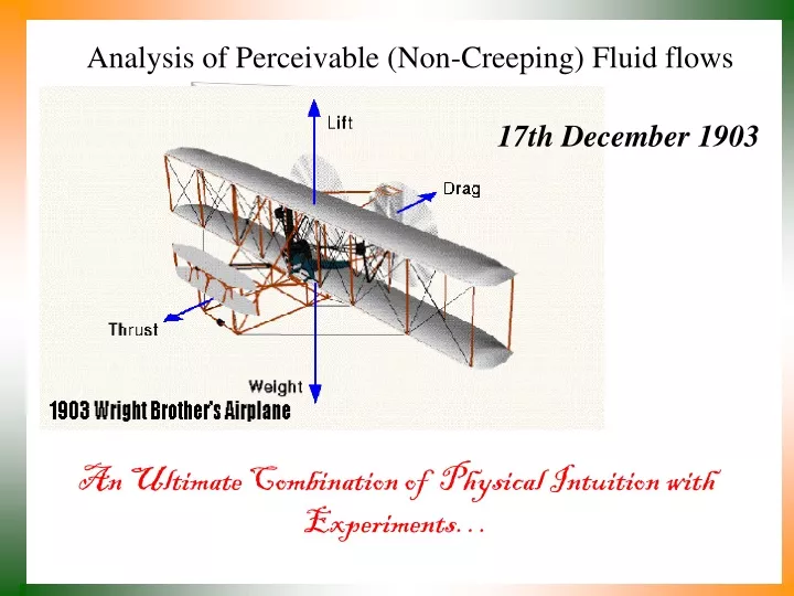 analysis of perceivable non creeping fluid flows