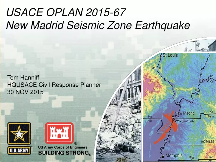 usace oplan 2015 67 new madrid seismic zone earthquake