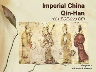 Imperial China Qin-Han (221 BCE-220 CE)