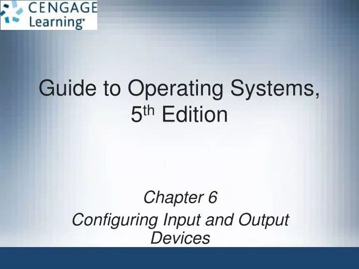 guide to operating systems 5 th edition