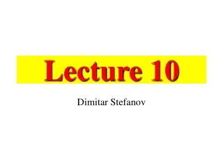 Lecture 10