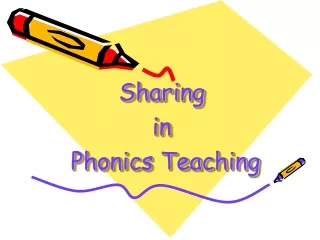 Sharing  in   Phonics Teaching