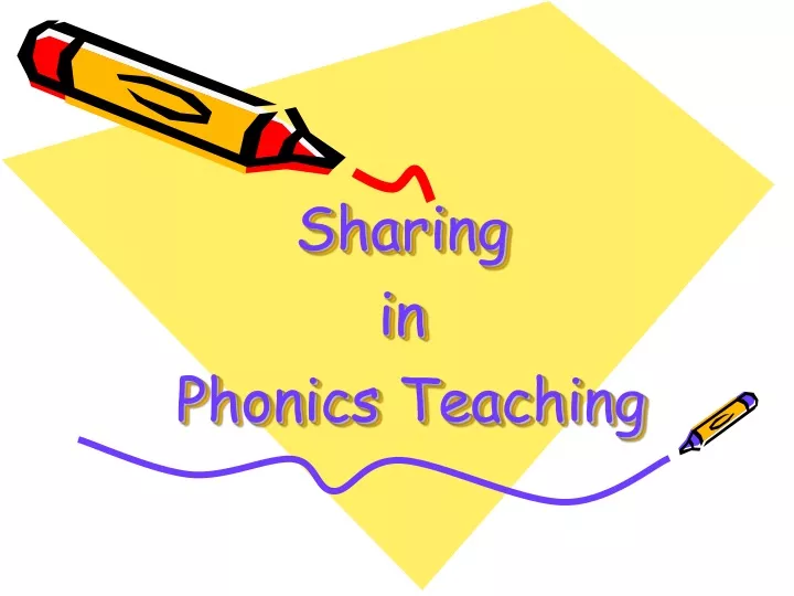 sharing in phonics teaching
