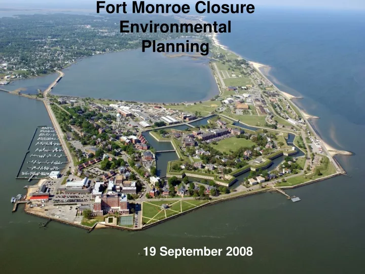fort monroe closure environmental planning
