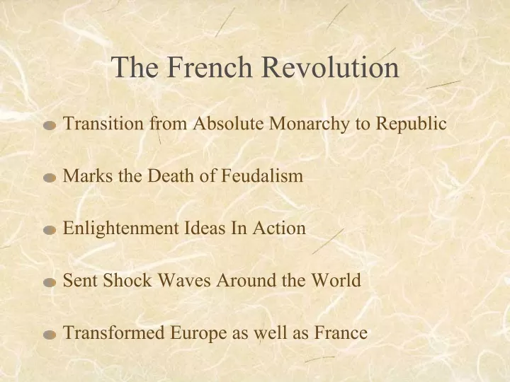 the french revolution