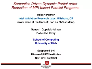 Semantics Driven Dynamic Partial-order Reduction of MPI-based Parallel Programs