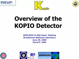 Overview of the KOPIO Detector