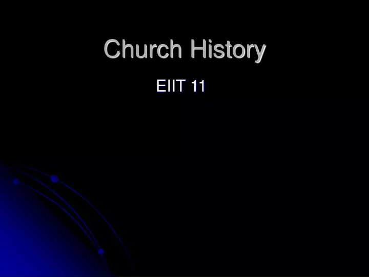 church history