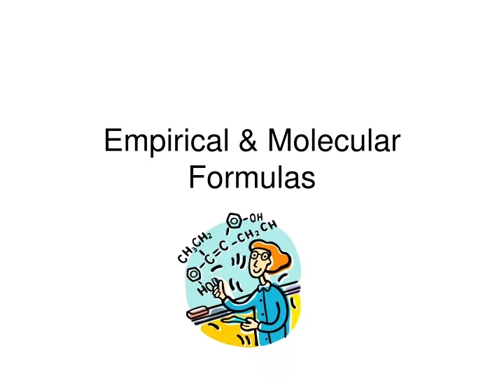 empirical molecular formulas