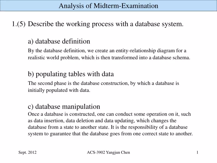 1 5 describe the working process with a database