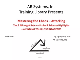 AR Systems, Inc  Training Library Presents