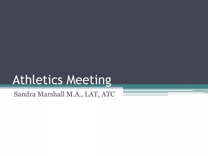 athletics meeting