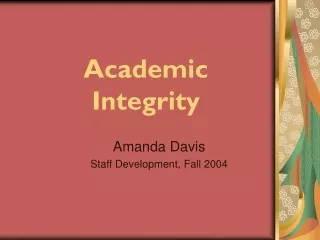 Academic Integrity