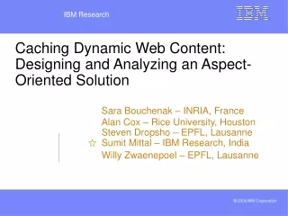 Dynamic Web  Content