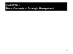CHAPTER 1 	 Basic Concepts of Strategic Management - slide 1