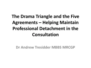 Dr Andrew Tresidder MBBS MRCGP