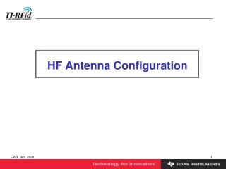 HF Antenna Configuration