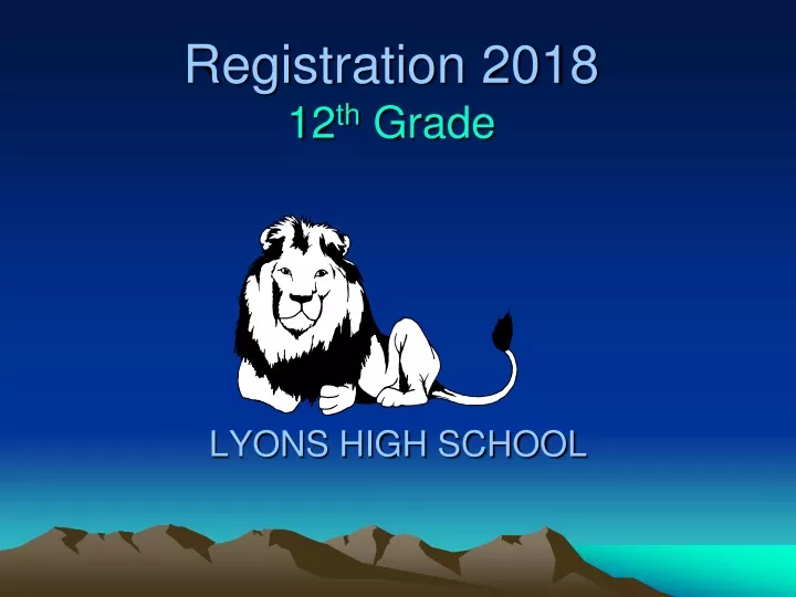 registration 2018 12 th grade